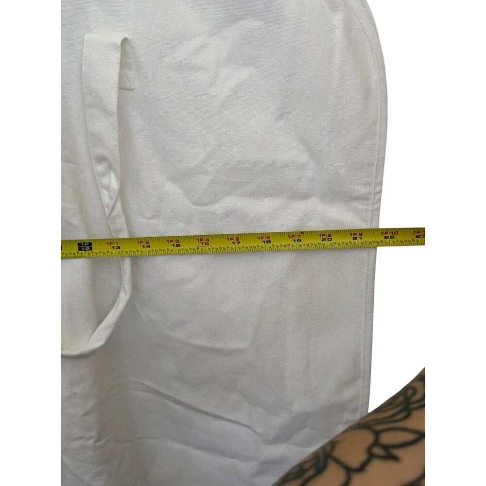 Dior White Garment Bag Suit Dress Travel Storage Cover Hanging Dust Bag Large
